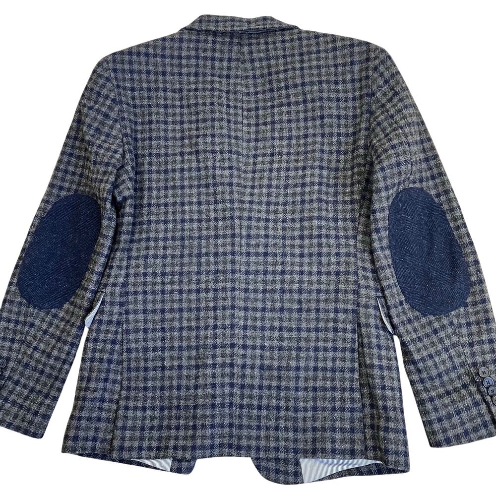 Wallin & Bros Mens 38S Wool Tweed Tailored Sports Coat Blazer Elbow Patches - Picture 2 of 16